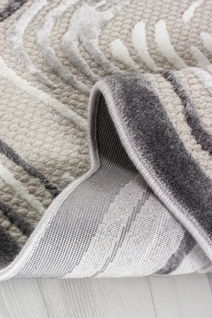 Beyome Krem Yumuşak Dokulu Makine Halısı BYM01