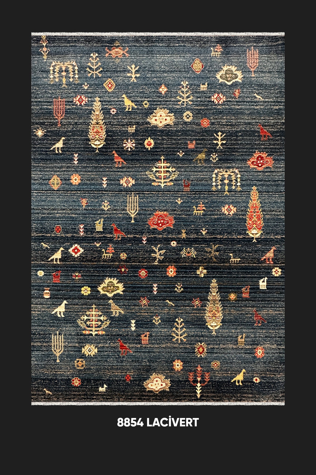 Beyome Vintage Lacivert Halı BYM01