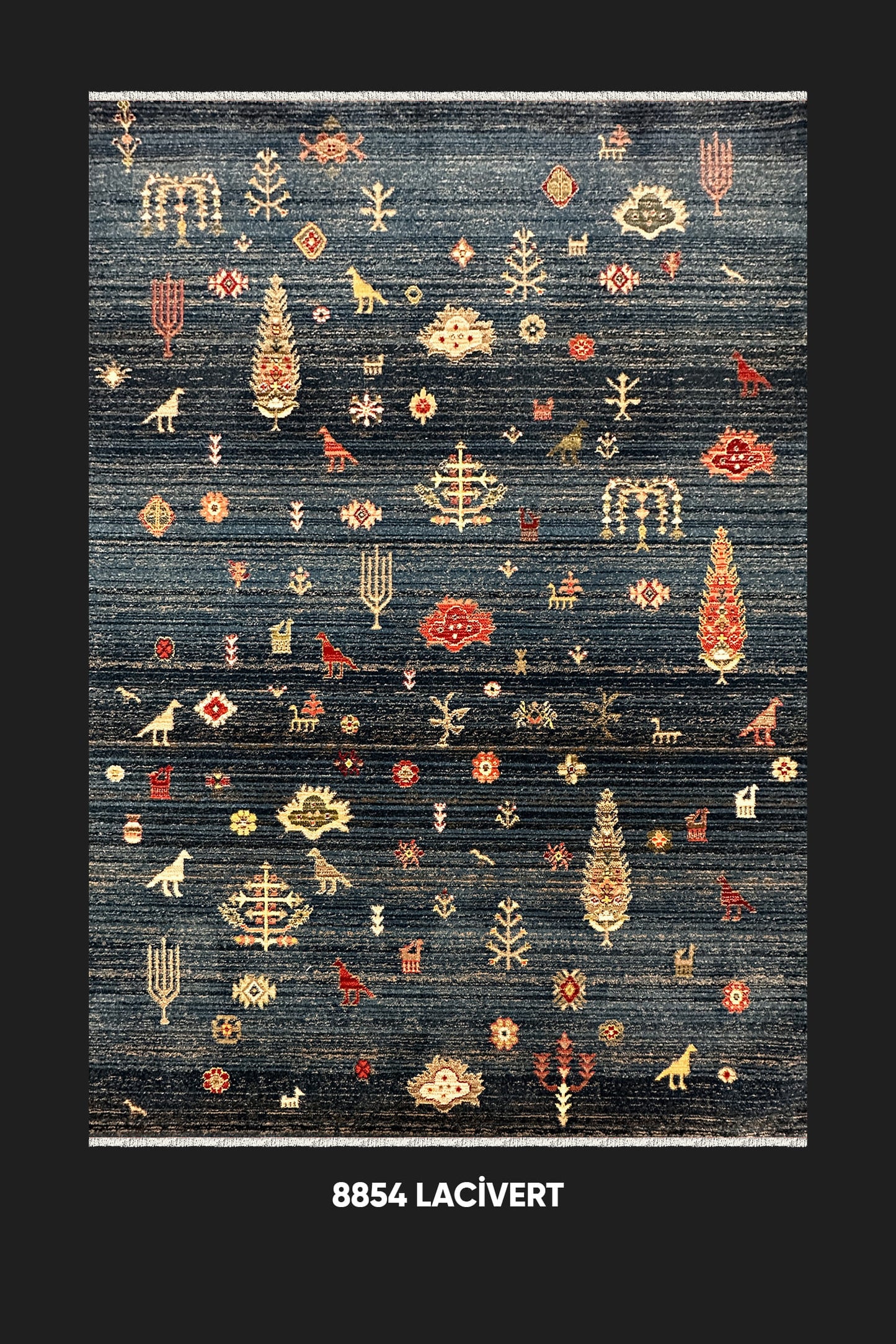 Beyome Vintage Lacivert Halı BYM01
