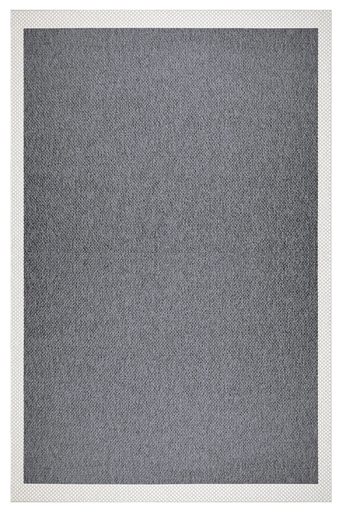 Naturel Sisal Antrasit Krem Halı BYM06