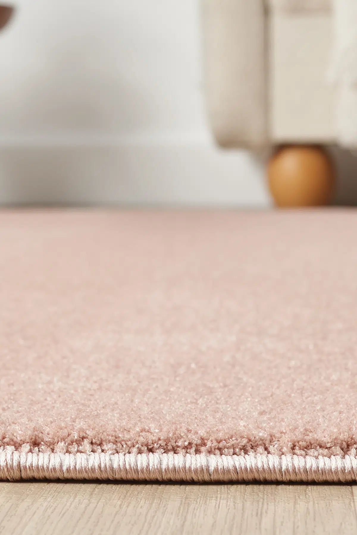Bali Pembe Yumuşak Dokulu Shaggy Halı Salon Oturma Odası Halısı
