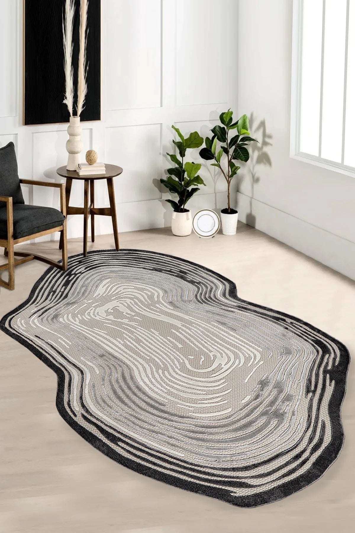 Beyome Krem Yumuşak Dokulu Makine Halısı BYM01