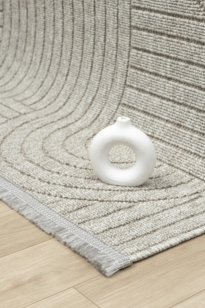 Loopy Gri Halı Salon Oturma Odası Çocuk Odası Yatak Odası Halısı