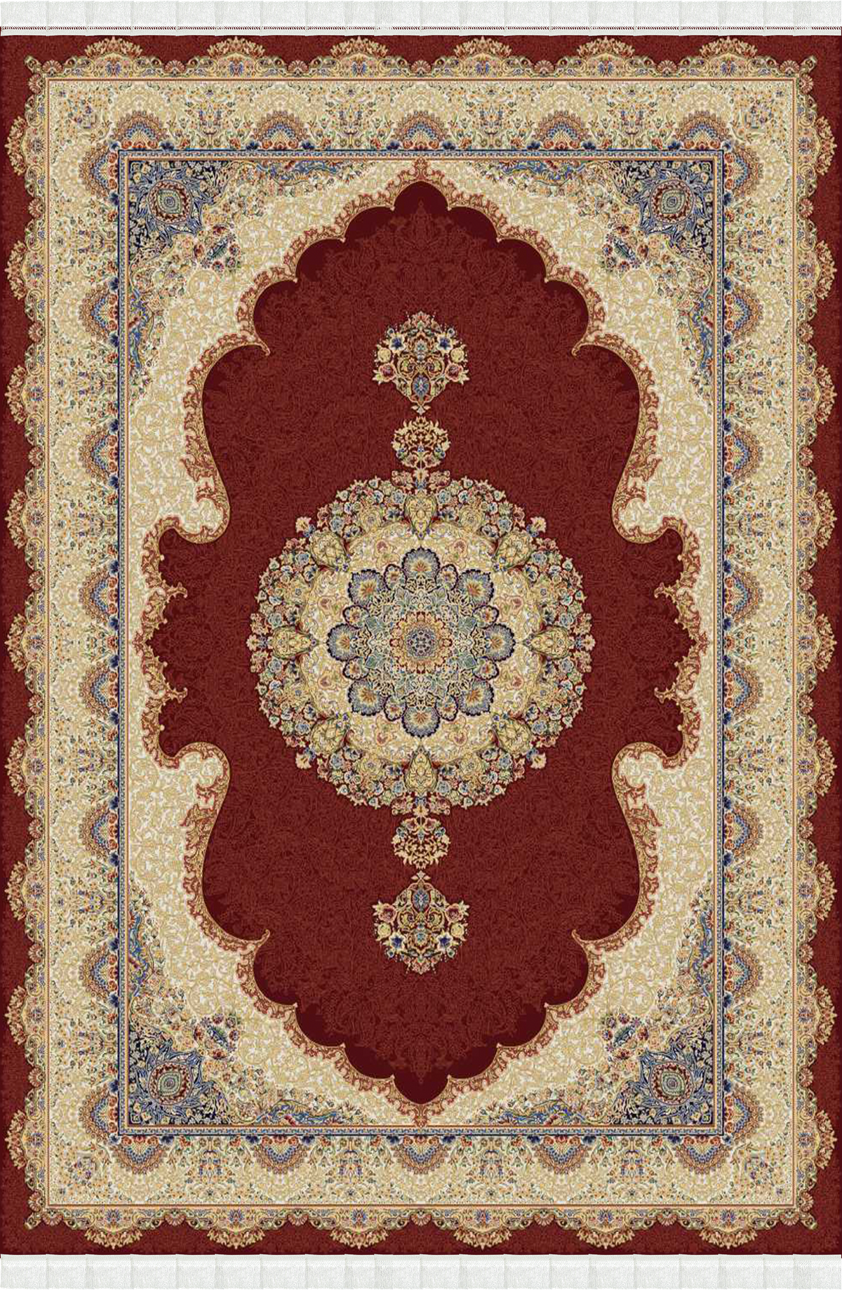 Beyome Ottoman Bordo Halı BYM05