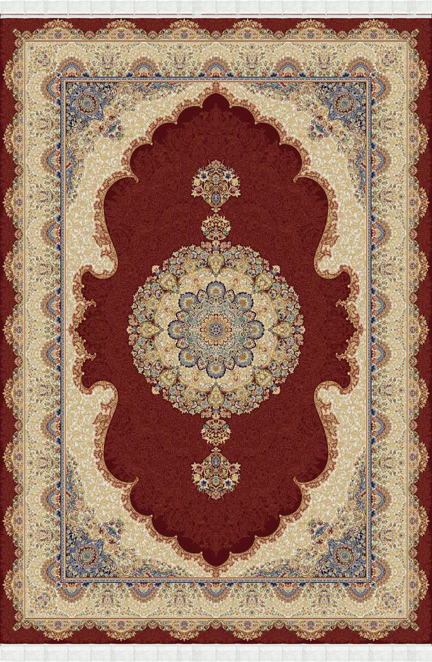 Beyome Ottoman Bordo Halı BYM05