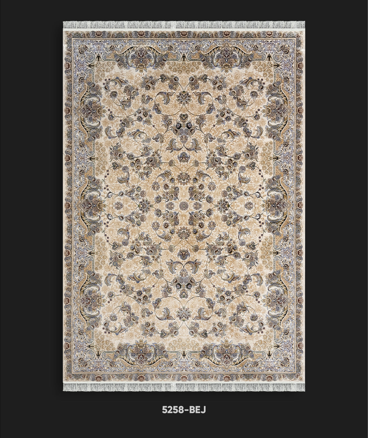 Beyome Ottoman Bej Halı BYM04