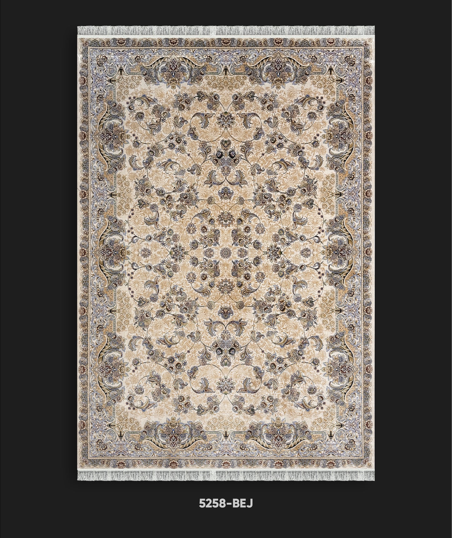 Beyome Ottoman Bej Halı BYM04